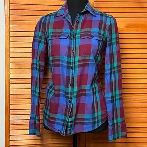 J. Crew Multicolor Plaid Shirt